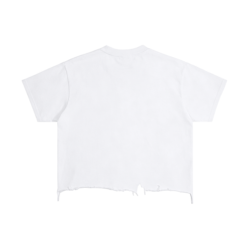 Sean Leach Vintage Wash Boxy Distressed Hem T-Shirt