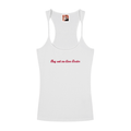 “LOVE DOCTOR” Slim Fit Ribbed Racerback Tank Top